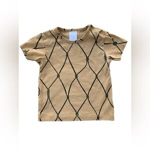 Tiny Cottons Size 6-12 Months Golden Yellow Short Sleeve Tee